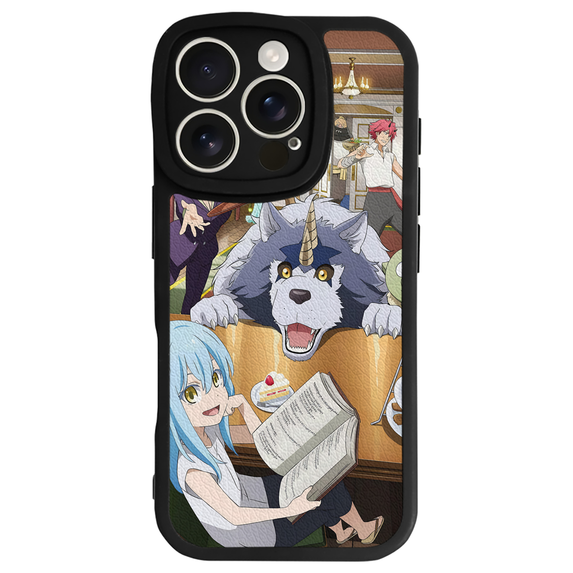 （画像用） 転スラ Regarding Reincarnated to Slime 【iPhone 16シリーズ対応】シリコンスマホケース（レザー調） 材質：シリコン